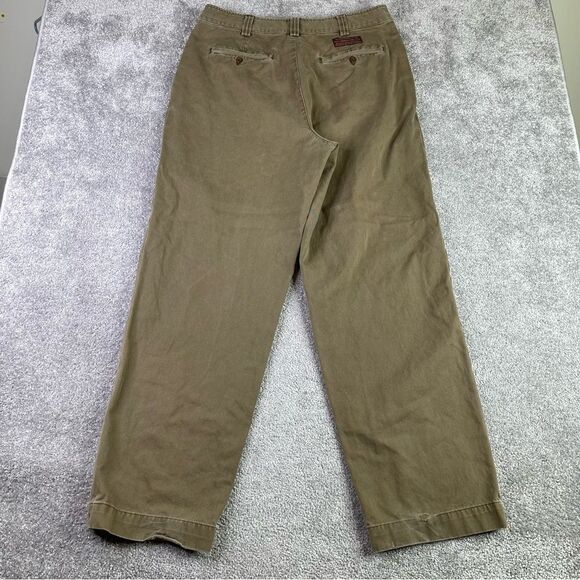Abercrombie & Fitch Pants Men's 36X32* Tan Weathered Chino Straight Casual - Picture 4 of 15